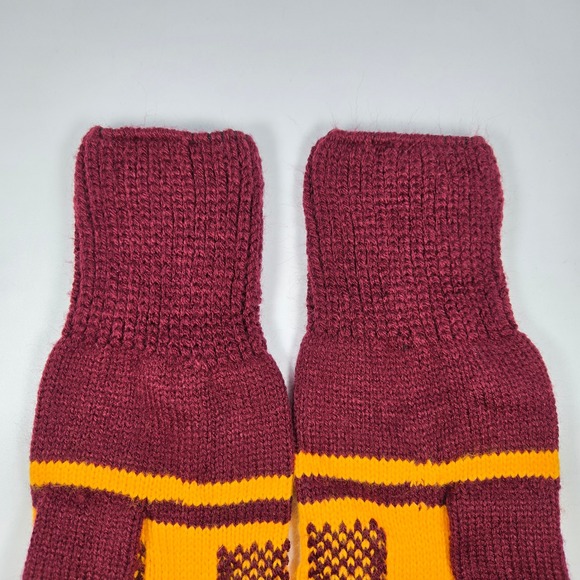 Minnesota Gophers Knit Mittens Maroon Gold Gear Collage Hockey Football Unisex - Picture 5 of 6